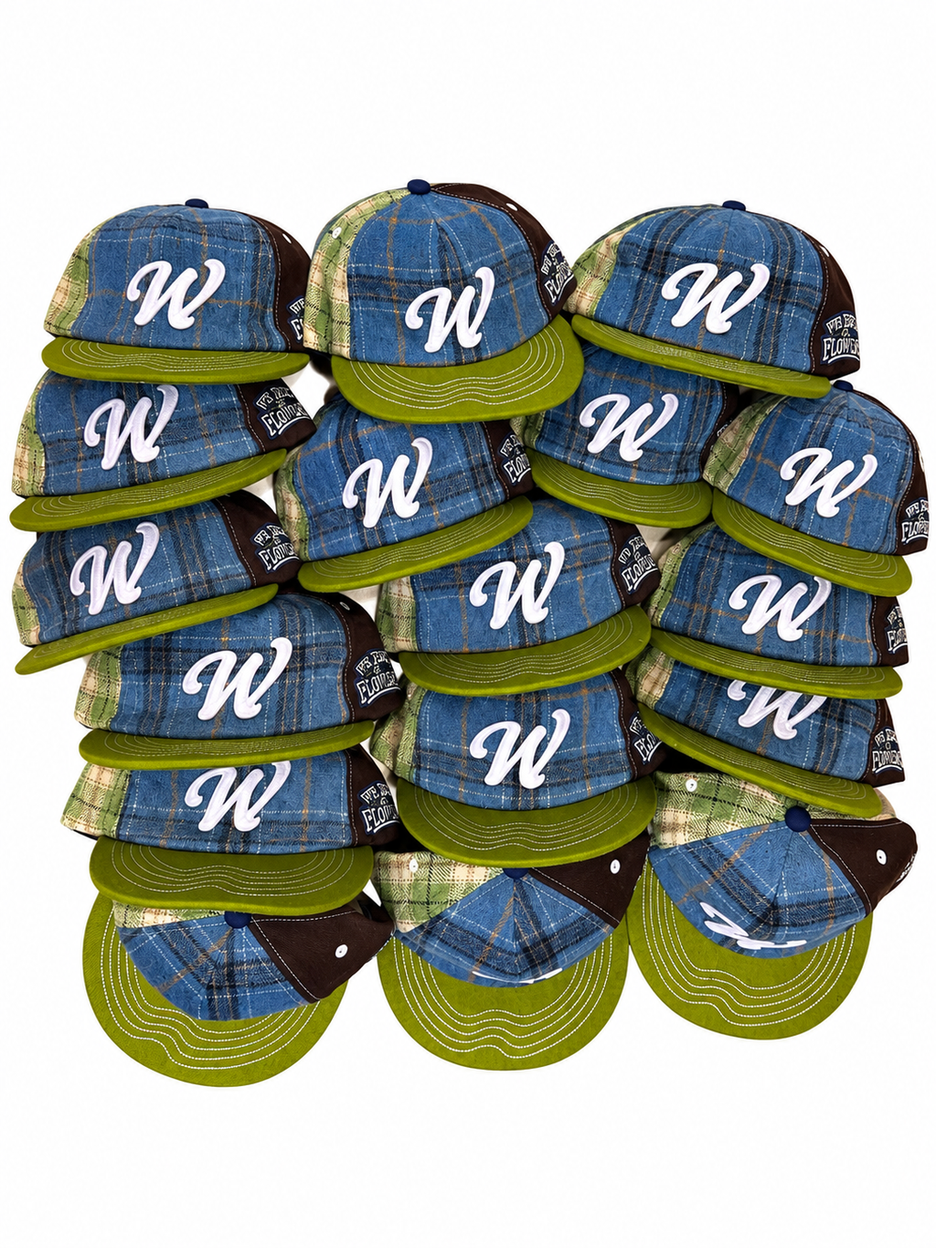 WOBXOTICS Five-Panel Plaid Cap – We Sell Flowers Edition