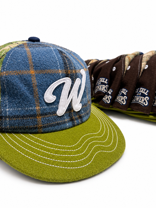 WOBXOTICS Five-Panel Plaid Cap – We Sell Flowers Edition