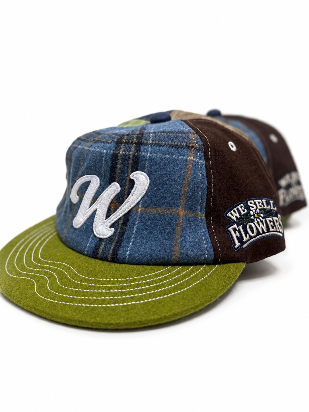 WOBXOTICS Five-Panel Plaid Cap – We Sell Flowers Edition